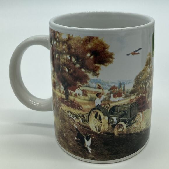 Vtg Everyday Gibson John Deere Nostalgic 11 Oz. Coffee Cup Mug Set of 4 NWOB - Picture 4 of 9